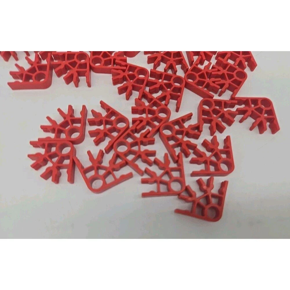 K'NEX Lot 42 Red 3-Way Connectors K'NEX Replacement Pieces Parts #90904 Standard